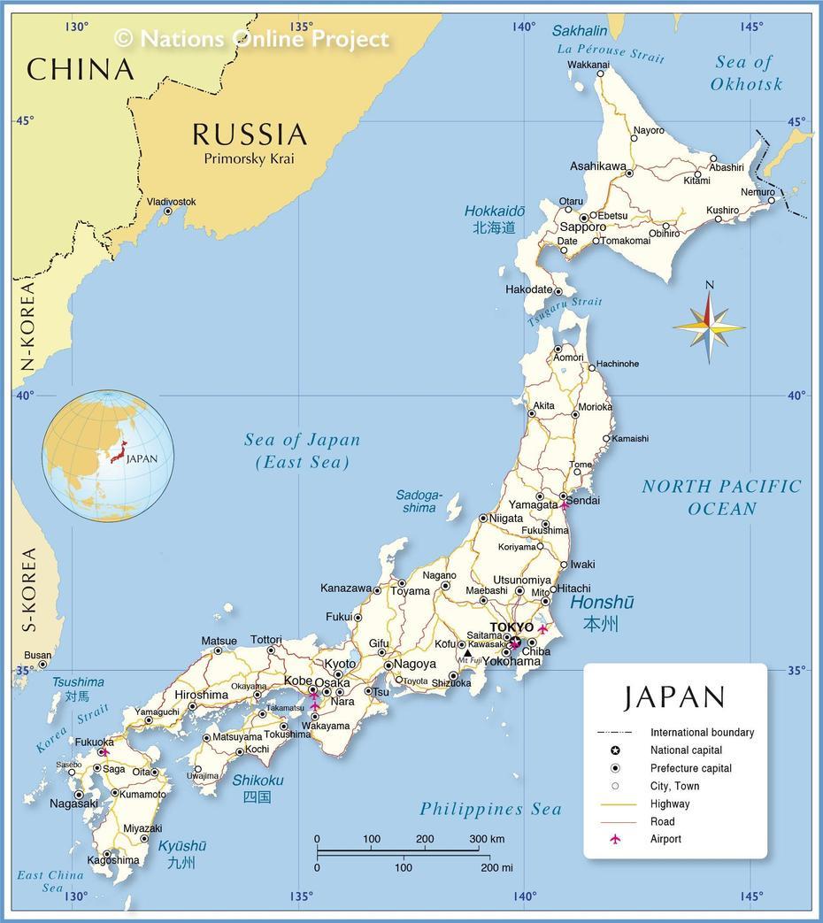 Political Map Of Japan – Nations Online Project, Gojō, Japan, Gojo Soap  Dispenser, Gojo  Dispenser