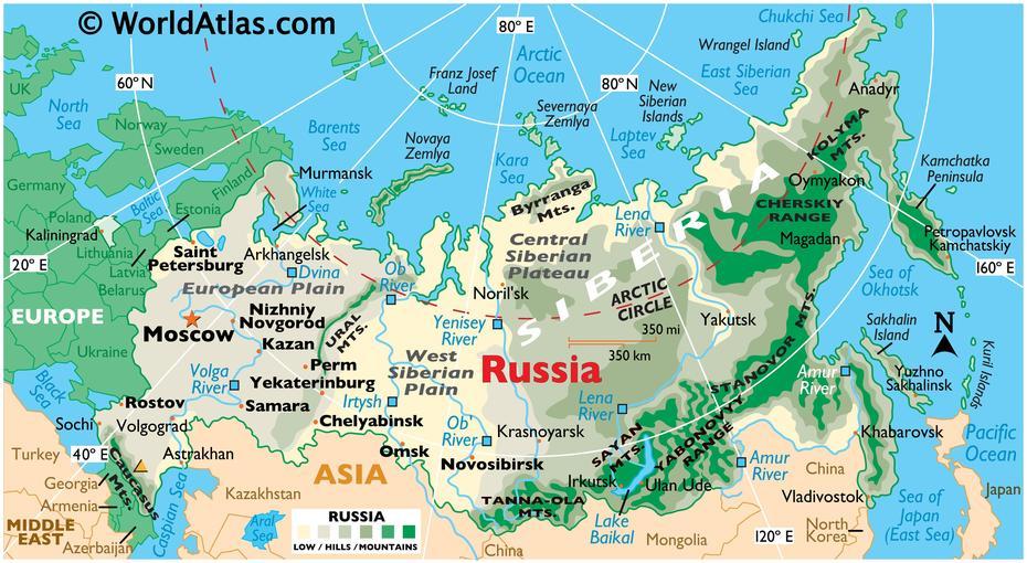 Russia Maps & Facts – World Atlas, Rezh, Russia, Russia  Countries, Russia States