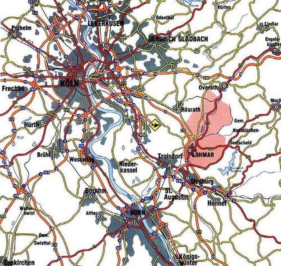 Stadt Lohmar :: Stadtplan, Lohmar, Germany, Dulmen Pow  Camp Ww1, Traunstein Germany