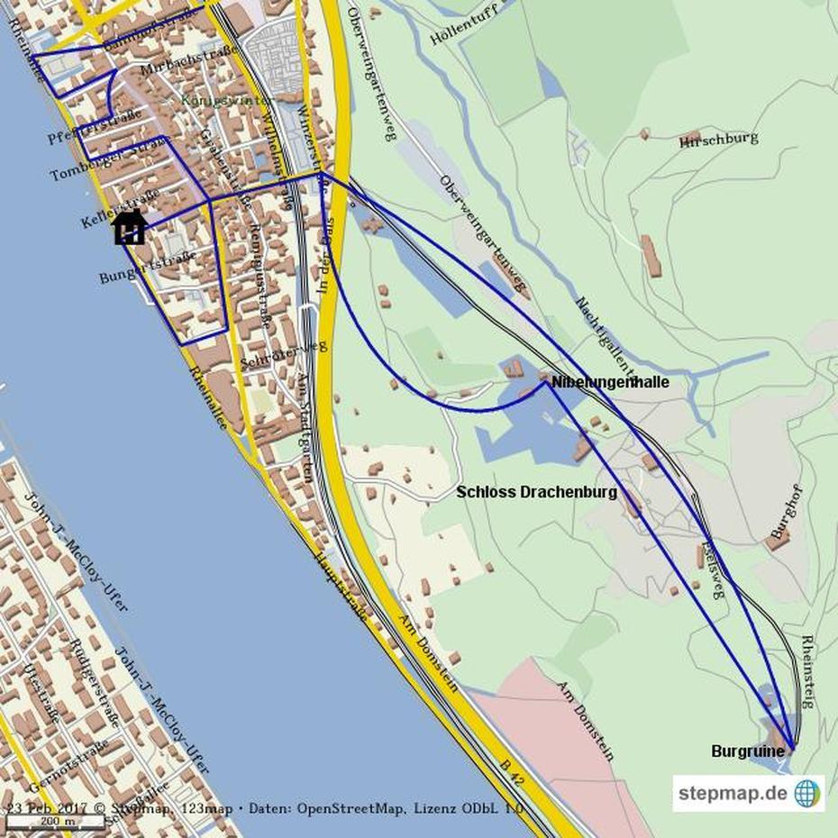 Stepmap – Konigswinter – Landkarte Fur Welt, Königswinter, Germany, Germany  1850, Schweinfurt Germany