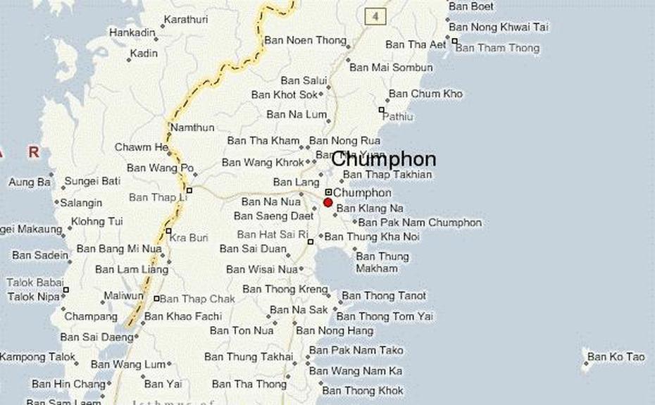 Thailand Topography, Chumphon Airport, Location Guide, Chumphon, Thailand