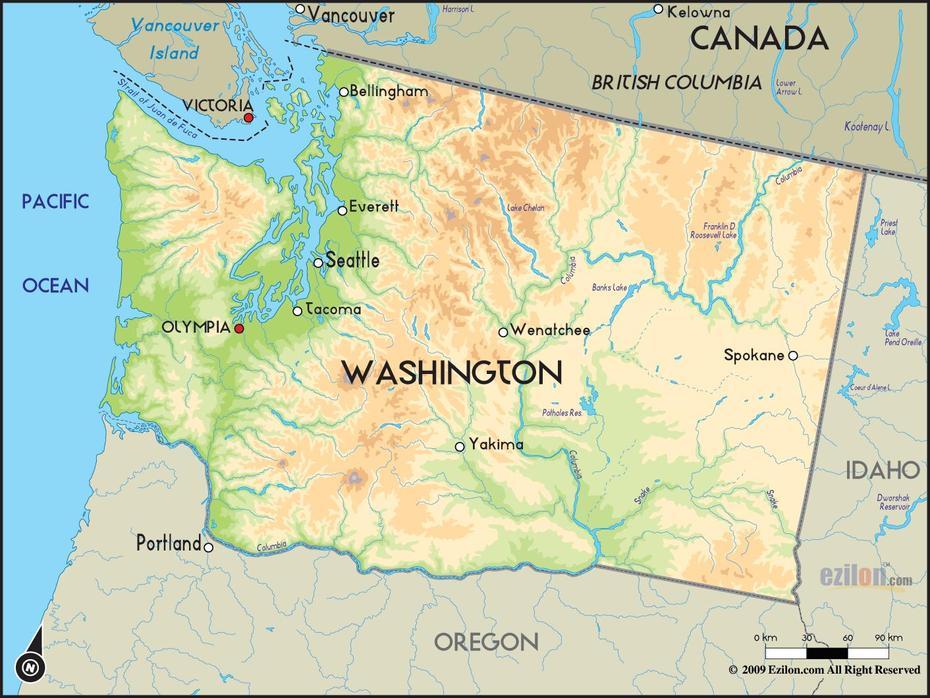 Washington Usa, United States  With Capitals, Washington , Washington, United States
