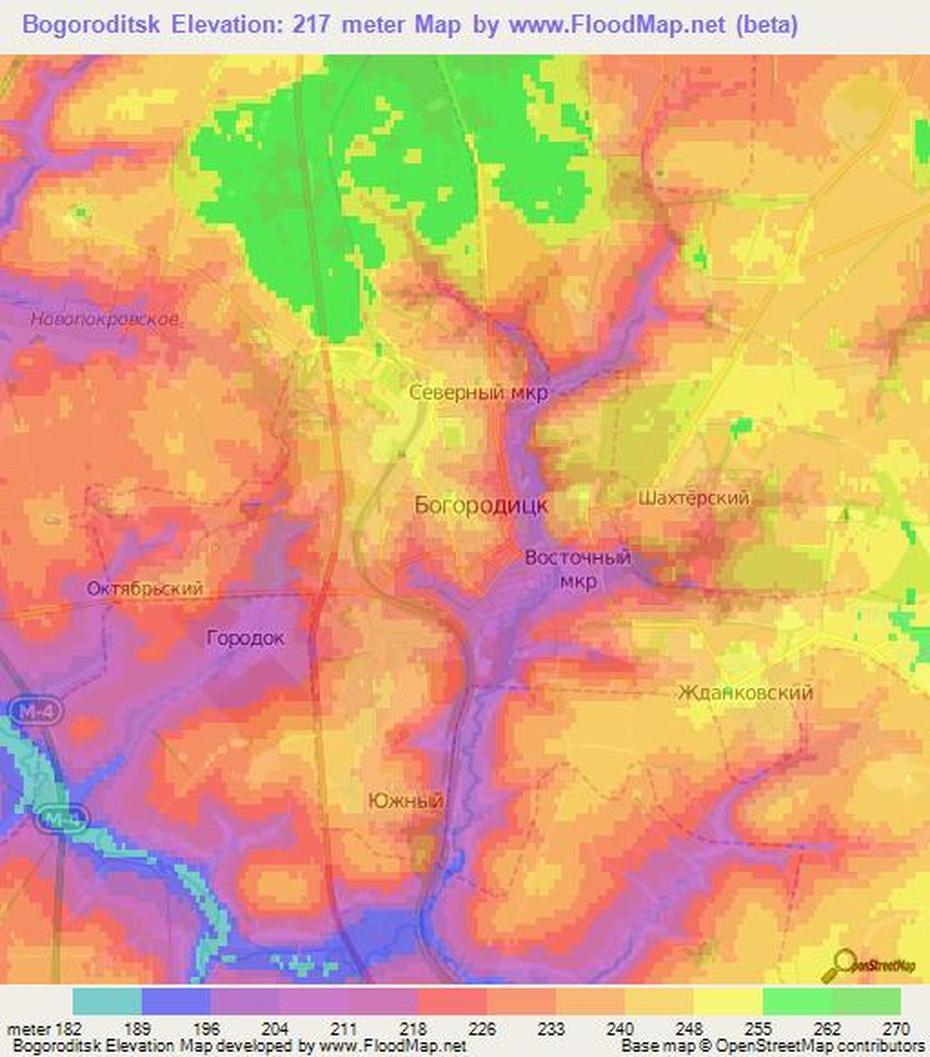 White Russia, Printable  Russia, Elevation , Bogoroditsk, Russia