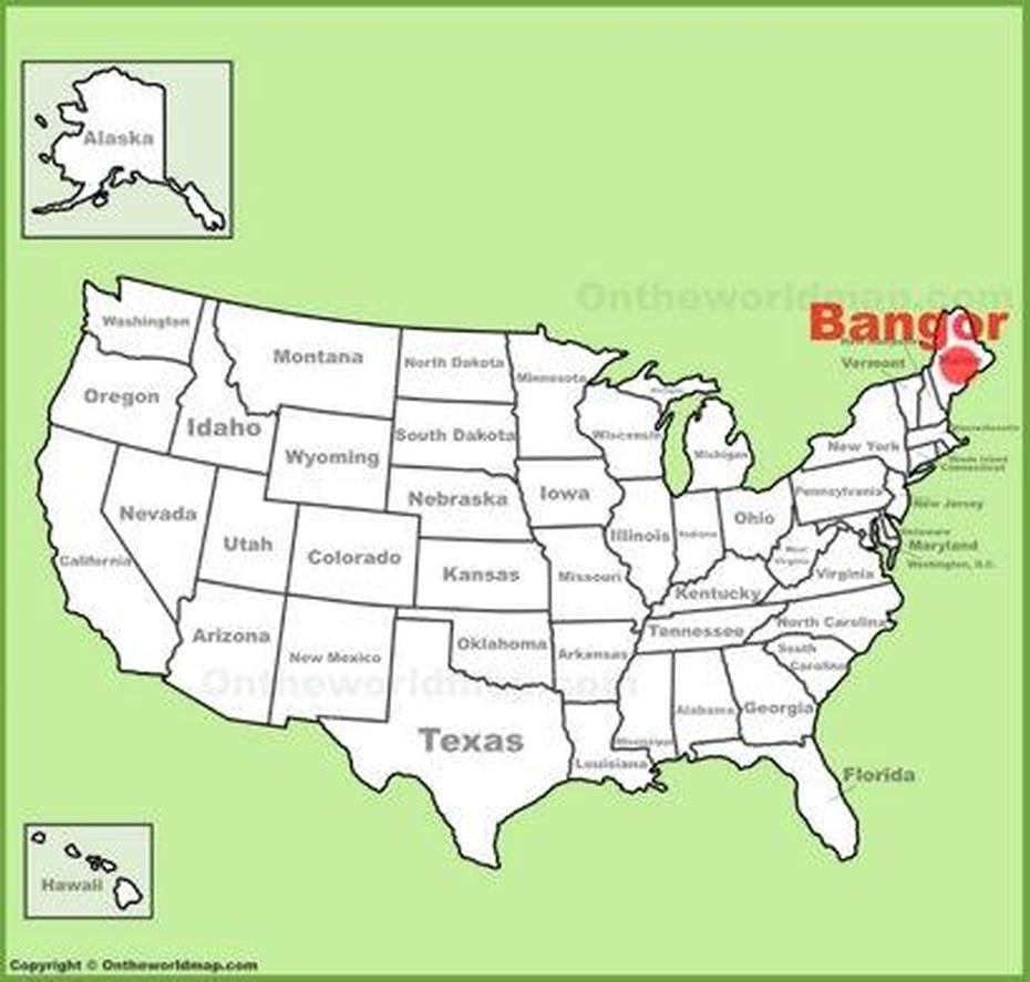 Bangor Maps | Maine, U.S. | Maps Of Bangor, Bangor, United States, Bangor Maine Airport, Bangor Maine