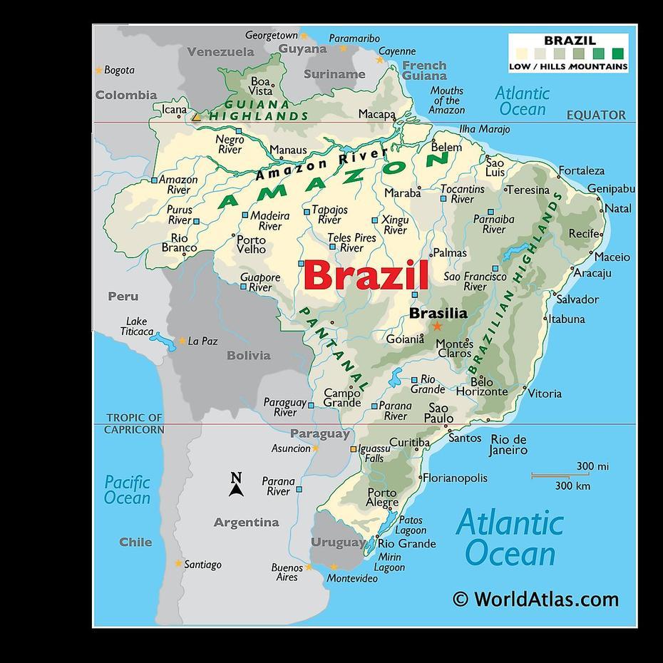 Brazil Maps & Facts – World Atlas, Estrêla, Brazil, World, Brazil  Drawing