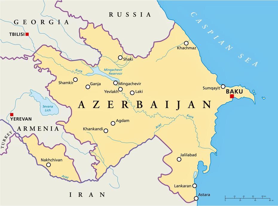 Cities Map Of Azerbaijan – Orangesmile, Aşağı Göycəli, Azerbaijan, Azerbaijan World, Baku