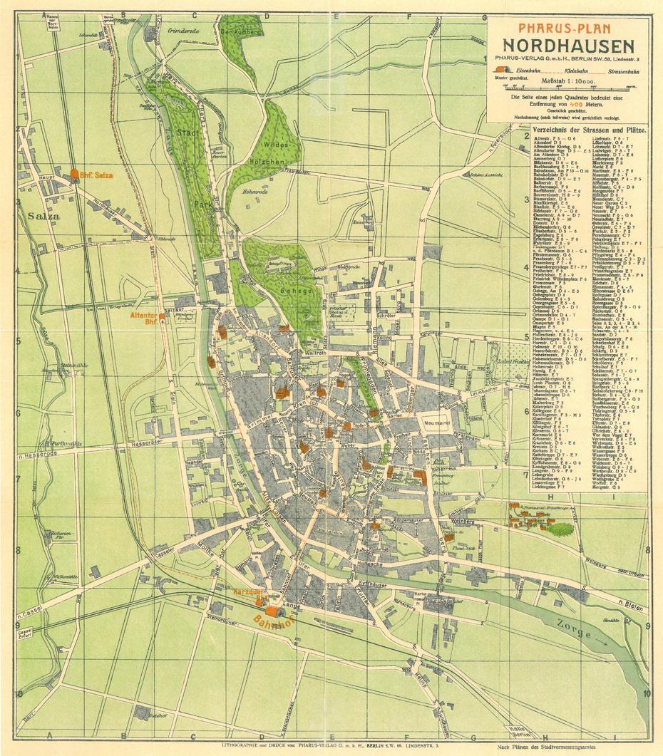 Datei:Stadtplan Nordhausen 1910.Jpg  Nordhausenwiki, Nordhausen, Germany, Gottingen Germany, Neckarsulm Germany