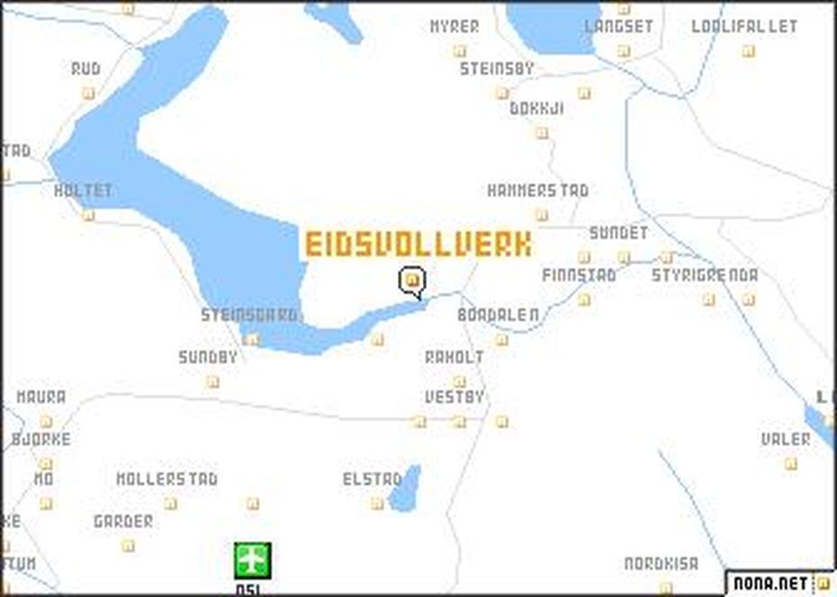 Eidsvoll Verk (Norway) Map – Nona, Eidsvoll, Norway, Norway Autumn, Hedmark Norway