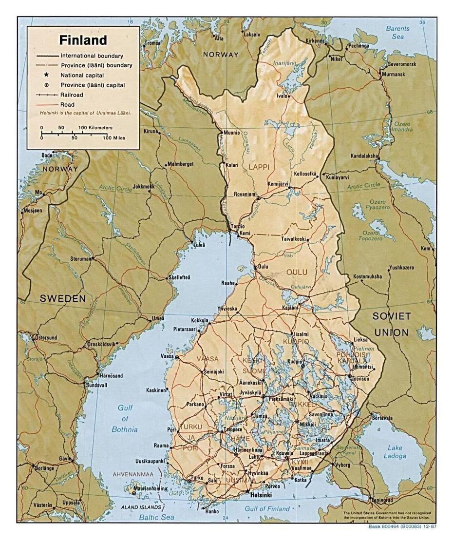 Finland Regions, Gulf Of Finland, Roads, Jyväskylän Maalaiskunta, Finland