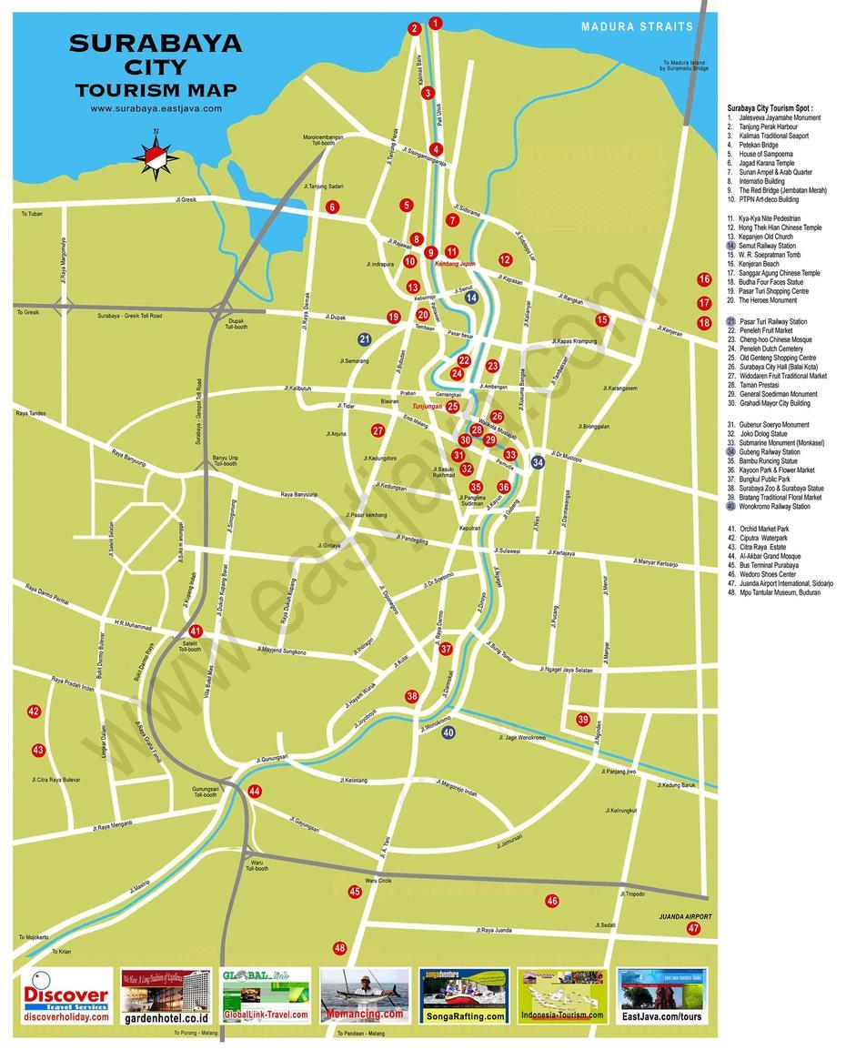 Large Surabaya Maps For Free Download And Print | High-Resolution And …, Surabaya, Indonesia, Yogyakarta Indonesia, Medan Indonesia