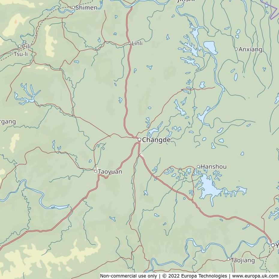 Map Of Changde, China | Global 1000 Atlas, Changde, China, Hunan  People, Chang’An