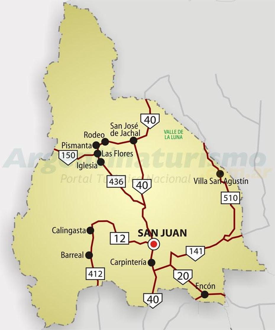 Mapas De San Juan, Rutas Y Accesos, Argentina, Como Llegar, Planos …, San Juan, Argentina, San Luis Argentina, Tucuman Argentina