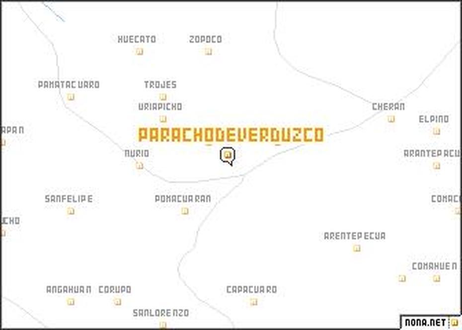 Paracho De Verduzco (Mexico) Map – Nona, Paracho De Verduzco, Mexico, Guitarra Paracho, Guitarras De Paracho Michoacan