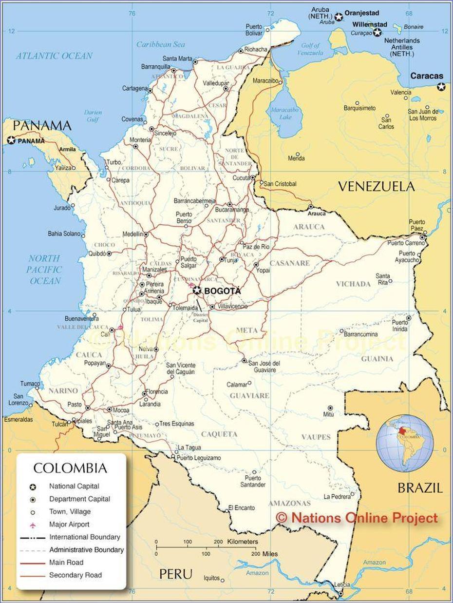 Santander Colombia, Medellin- Colombia, Nations Online, Cajibío, Colombia