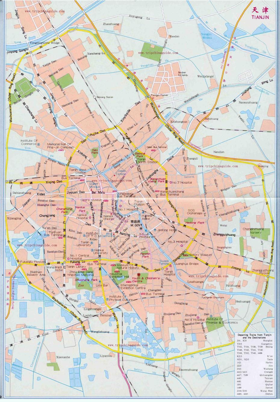 Tianjin Map – Maps Of Tianjin, Tianjin, China, Jiangsu China, Tianjin Tourist