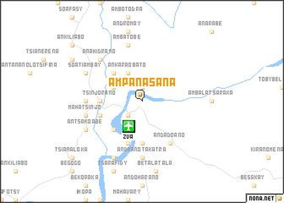 Ampanasana (Madagascar) Map – Nona, Ampasina-Maningory, Madagascar, Madagascar Towns, Madagascar River