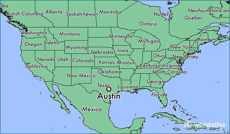 Where Is Austin, Tx? / Austin, Texas Map – Worldatlas, Austin, United States, Austin State Capitol, Dallas Texas State