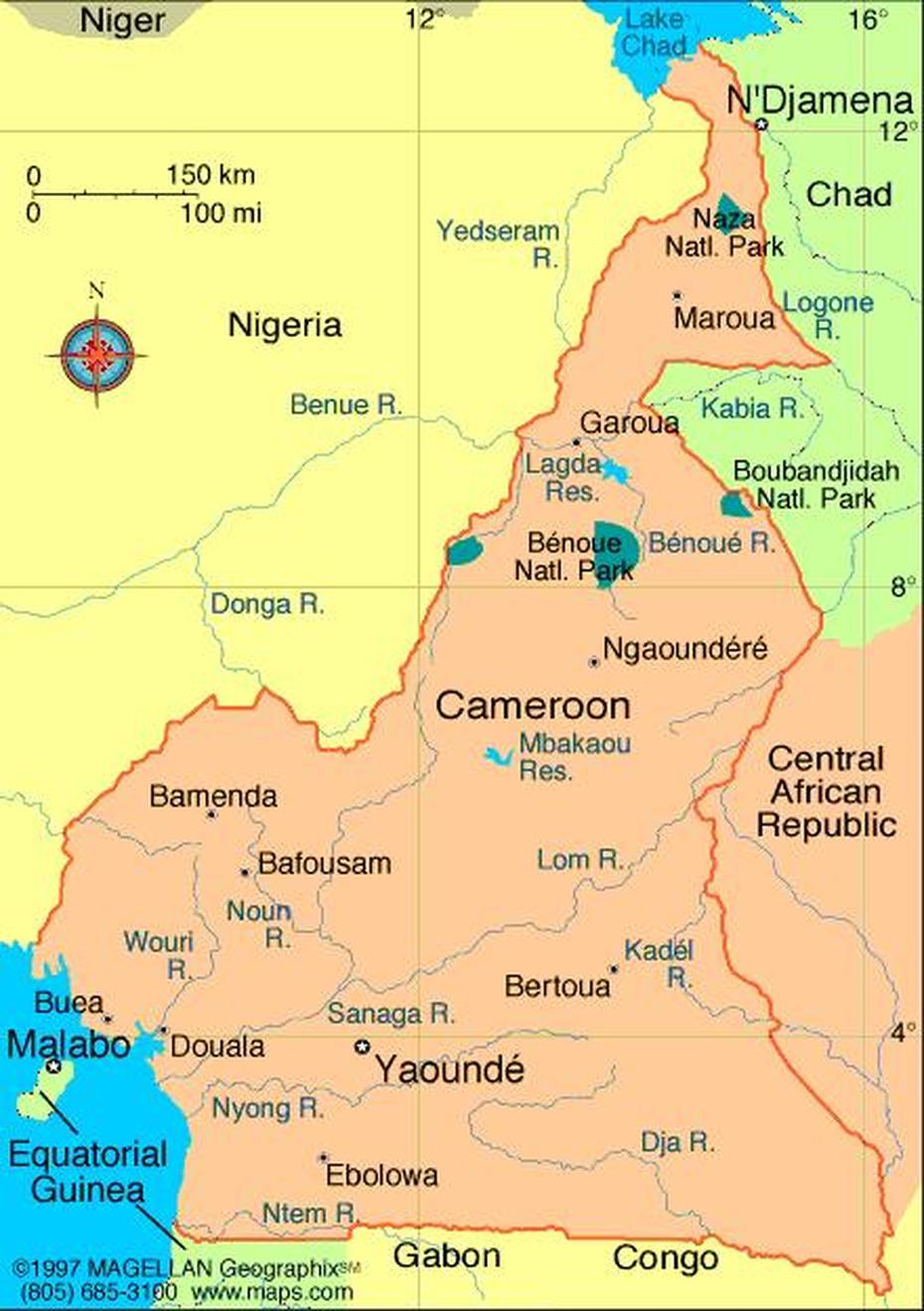 Bamenda Map, Bamenda, Cameroon, Mount Cameroon, Cameroon Location