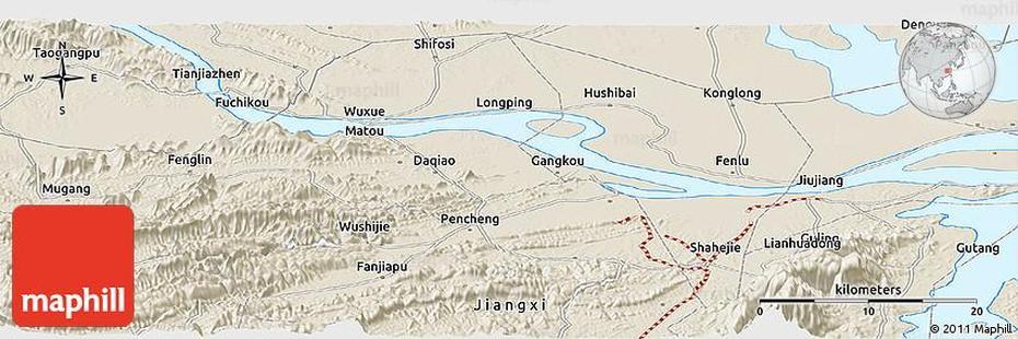 Of China Provinces, China  Colored, Wuxue, Wuxue, China