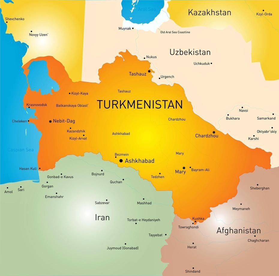 Cities Map Of Turkmenistan – Orangesmile, Köneürgench, Turkmenistan, Turkmenistan Images, Turkmenistan World