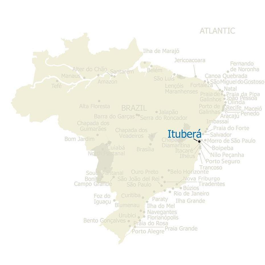 Detailed  Of Brazil, Brazil City, Itubera, Ituberá, Brazil