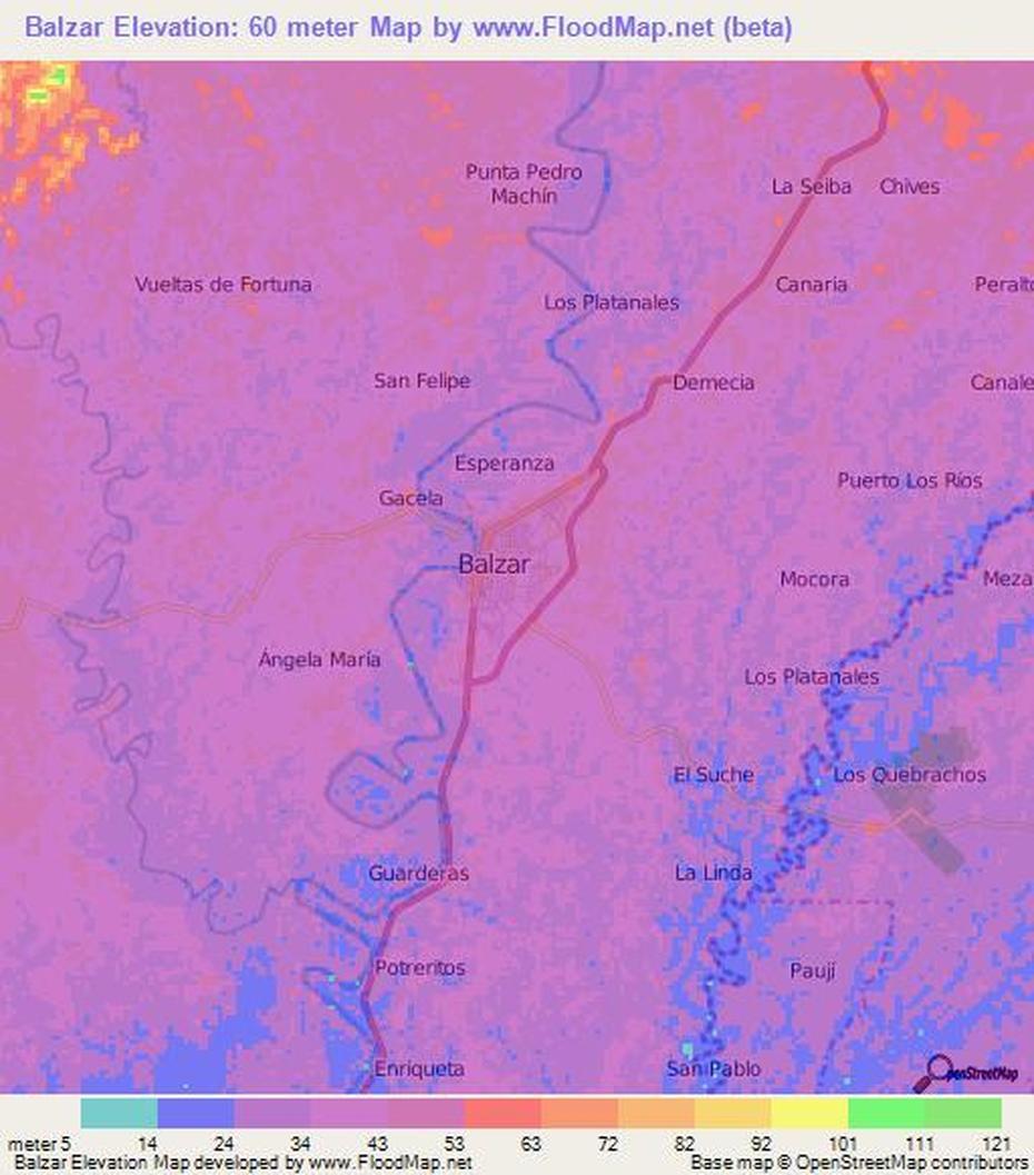 Elevation Of Balzar,Ecuador Elevation Map, Topography, Contour, Balzar, Ecuador, Ecuador Cities, Ecuador Province