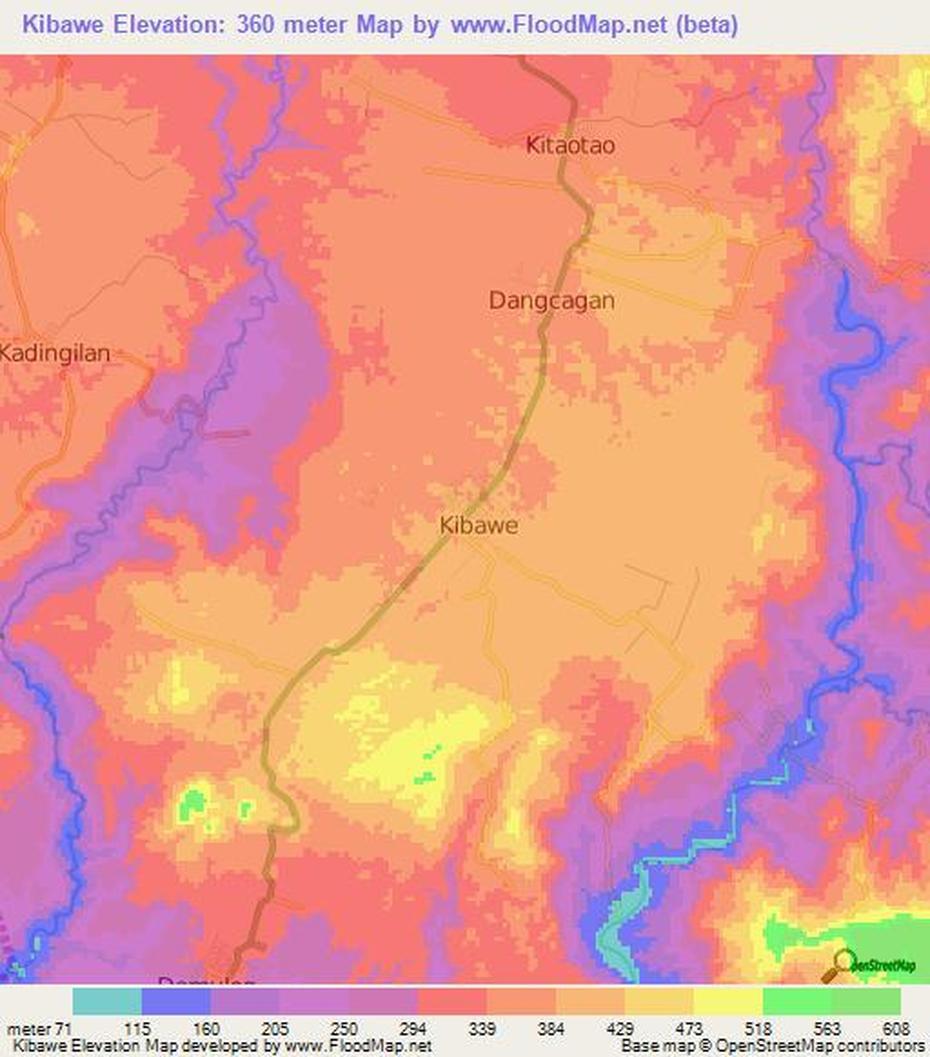 Elevation Of Kibawe,Philippines Elevation Map, Topography, Contour, Kibawe, Philippines, Kalilangan  Bukidnon, Bukidnon  Province