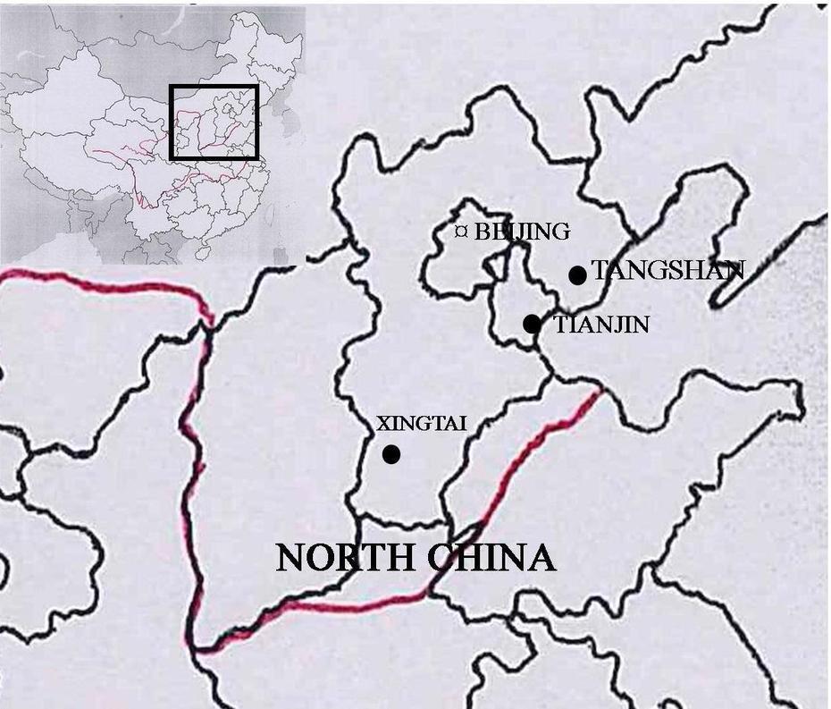 Hebei Province China, Baoding China, Disasterhistory, Tangshan, China
