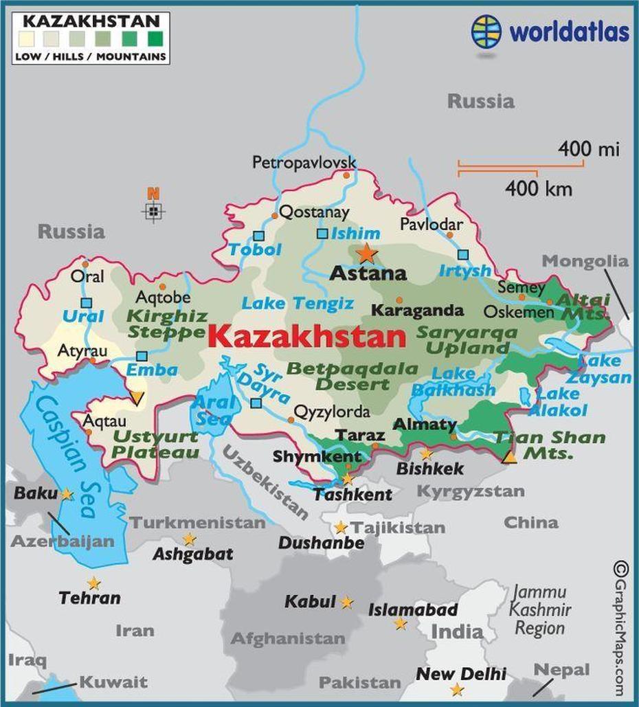 Kazakhstan Maps & Facts | Kazakhstan, Asia Map, Map, Alga, Kazakhstan, Kazakhstan On The World, Kazakhstan Country