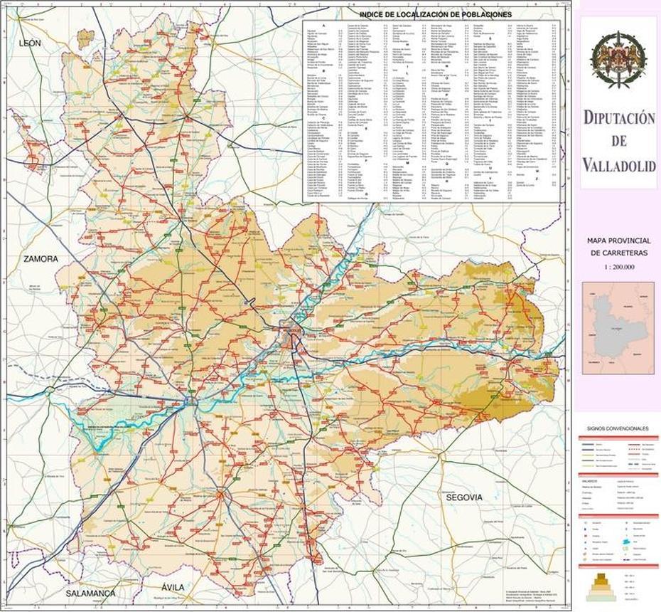 Large Detailed Map Of Province Of Valladolid, Valladolid, Philippines, Valladolid Yucatan, Valladolid Espagne