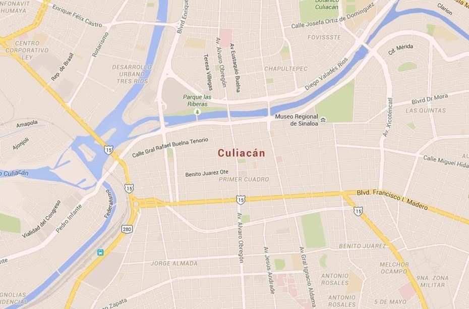 Map Of Culiacan, Culiacán, Mexico, Navolato  Sinaloa, Mazatlan Mexico