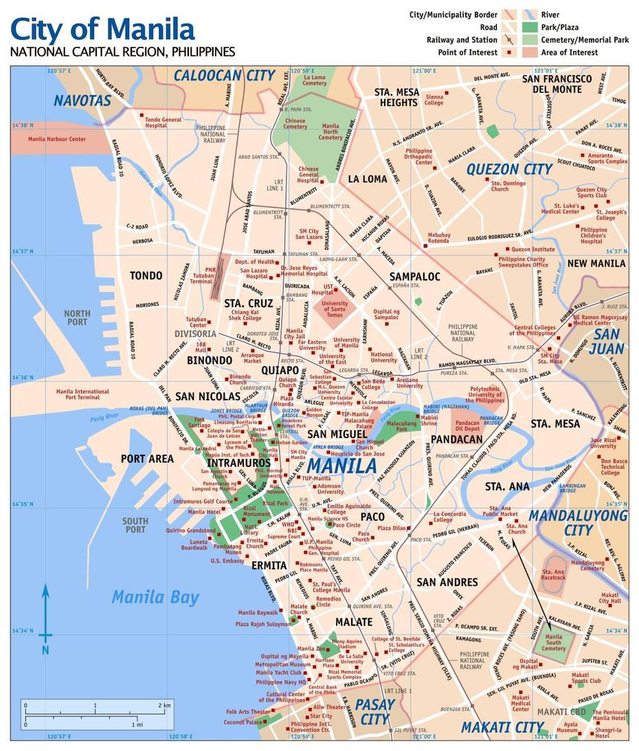 Map Of Manila – Mapsof, Manila, Philippines, Philippines  Luzon Manila, Philippines Satellite