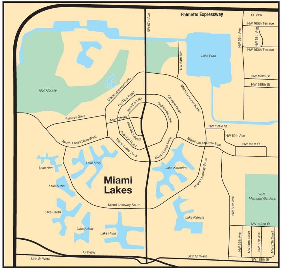 Miami Lakes Map – Map Of Miami Lakes (Florida – Usa), Miami Lakes, United States, Miami Florida Usa, Miami In