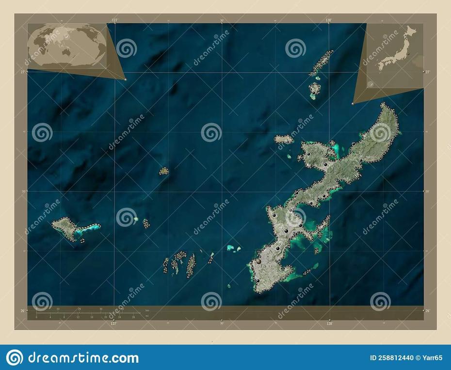 Okinawa, Japan. High-Res Satellite. Major Cities Stock Photo – Image Of …, Nirasaki, Japan, Japan On Asia, Saitama Japan