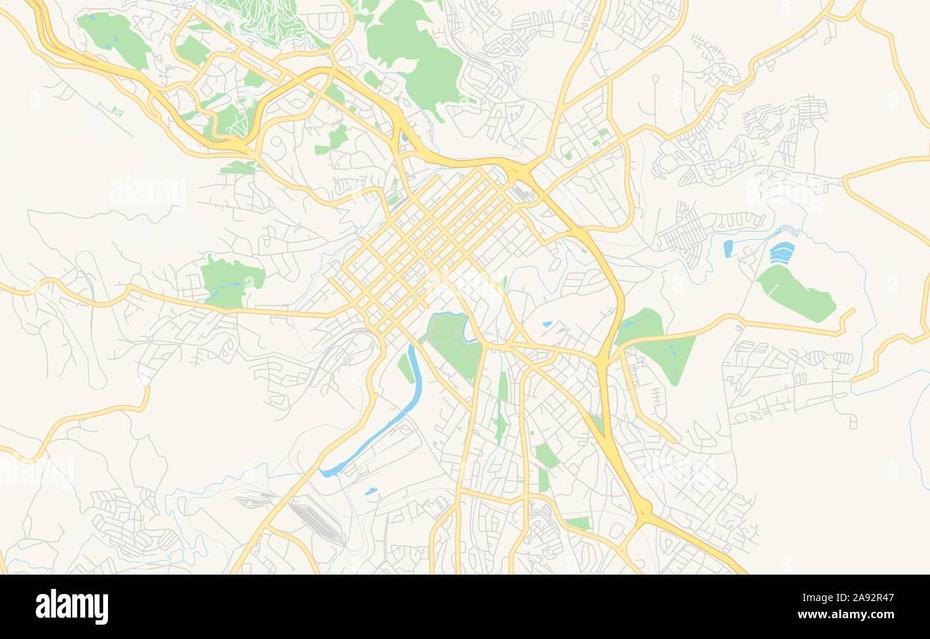 Printable Street Map Of Pietermaritzburg, South Africa. Map Template …, Pietermaritzburg, South Africa, Umlazi, South Africa Elevation