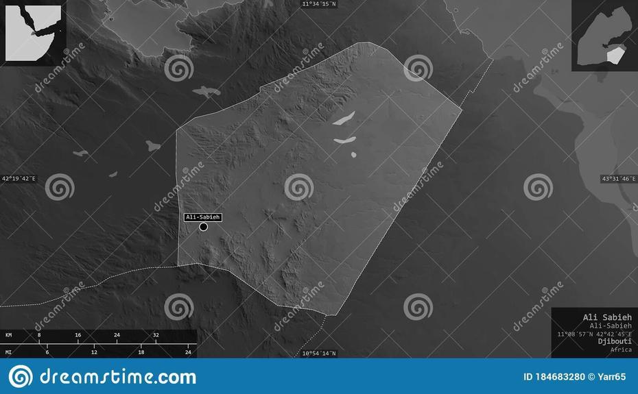 Ali Sabieh, Djibouti – Composition. Grayscale Stock Illustration …, Ali Sabieh, Djibouti, Djibouti, Lake Assal Djibouti