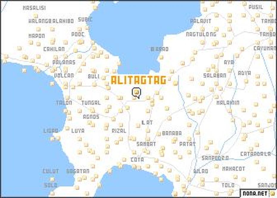 Alitagtag (Philippines) Map – Nona, Alitagtag, Philippines, Batangas, Taal Volcano