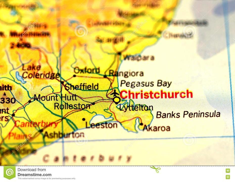 Christchurch Map Stock Photo. Image Of Holiday, Christchurch – 74874016, Christchurch, New Zealand, New Zealand Country, New Zealand Rivers