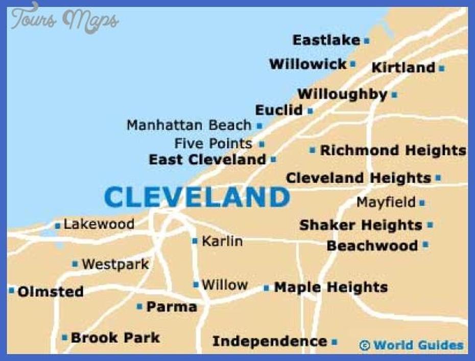 Cleveland Map Tourist Attractions – Toursmaps, Cleveland, United States, Cleveland Oh, Printable Downtown Cleveland