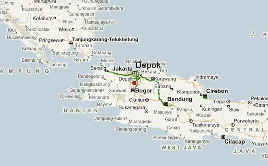 Depok Location Guide, Depok, Indonesia, Depok, Peta Depok