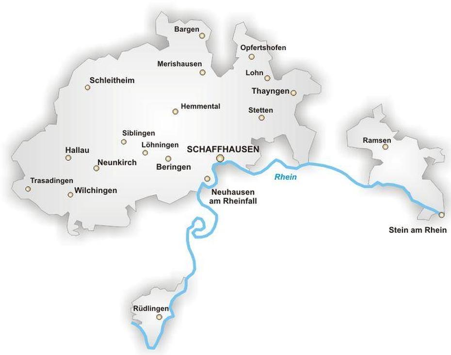 File:Schaffhausen-Map.Jpg – Gameo, Schaffhausen, Switzerland, Neuchatel Switzerland, Switzerland And Germany