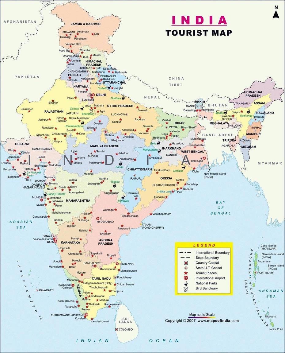 India Maps | Printable Maps Of India For Download, Karumāndi Chellipālaiyam, India, Easy India, India  Simple