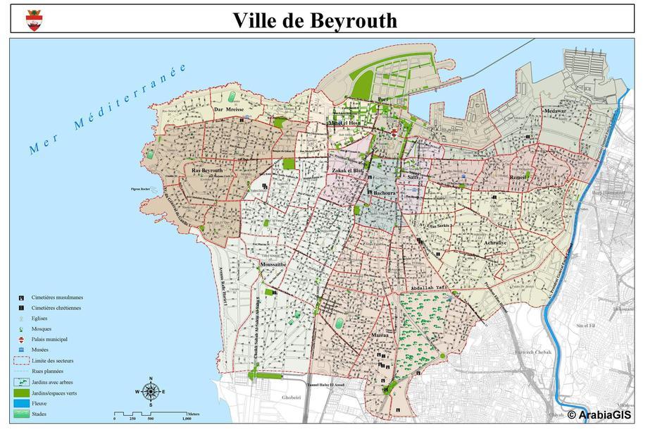 Large Beirut Maps For Free Download And Print | High-Resolution And …, Beirut, Lebanon, Beirut City, Lebanon In