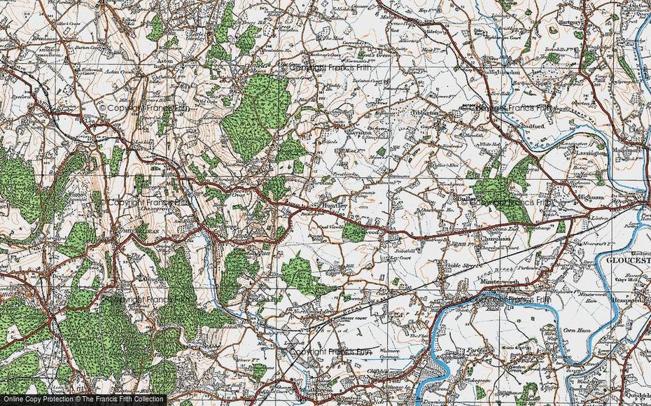 Map Of Huntley, 1919 – Francis Frith, Huntley, United States, Gloucester England, Huntley Meadows Park Trail