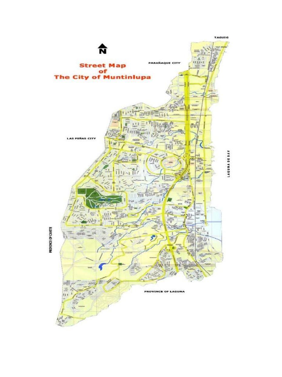 Map Of Muntinlupa City (497 Views), Muntinlupa City, Philippines, Tunasan Muntinlupa City, Condominium Philippines