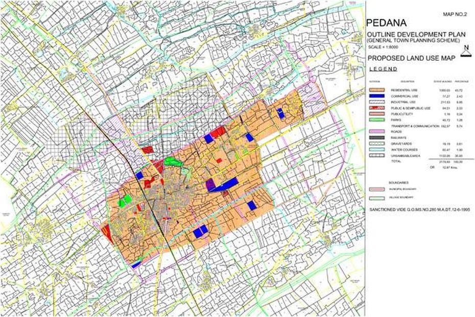 Pedana Master Development Plan Map – Master Plans India, Pedana, India, Pedana Di Bosco, Pedana Kalamkari