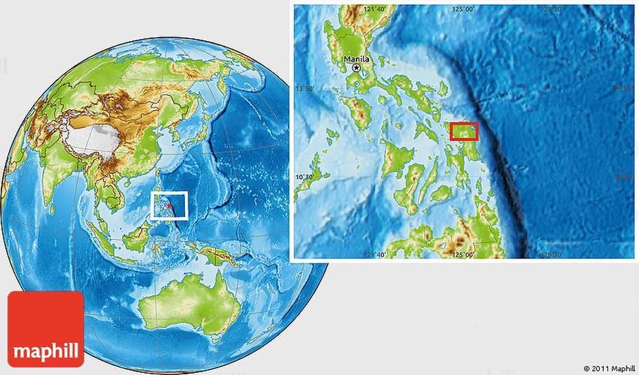 Physical Location Map Of Dolores, Dolores, Philippines, Quezon Philippines, Quezon Philippines