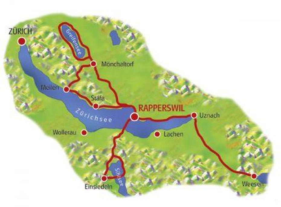 Rapperswil Jona Map And Rapperswil Jona Satellite Image, Rapperswil-Jona, Switzerland, Switzerland Coat Of Arms, Lake Zurich Switzerland
