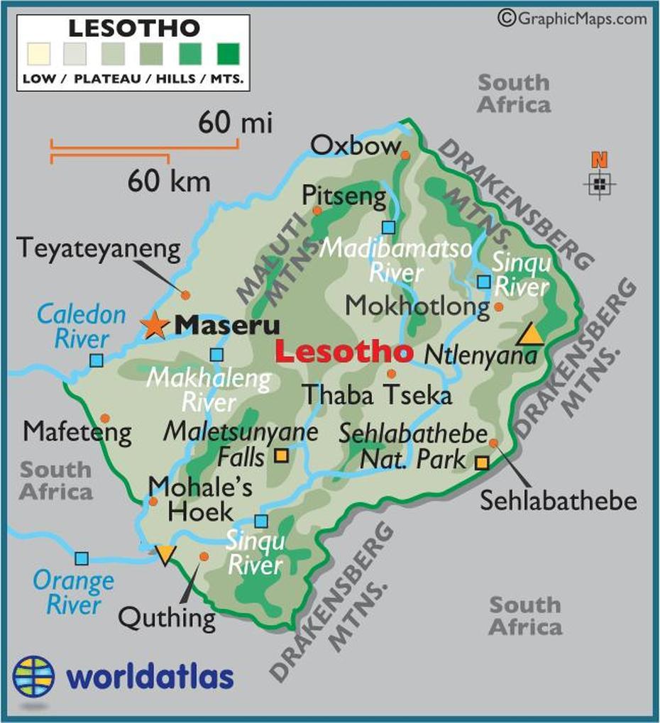 Teyateyaneng Lesotho, Lesotho City, Lesotho Officially, Mazenod, Lesotho