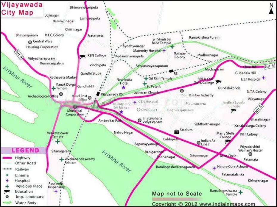Vijayawada City Map | City Map In India | Pinterest | City Maps And City, Vijayavāda, India, Vizag India, Guntur